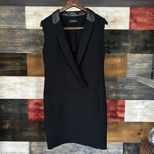 Cop Copine Dress Formal Sleeveless Tux Tank Black Medium Women